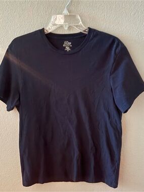 J. Crew Men's Short Sleeve Crewneck Tee - Navy Blue, Essential Tee